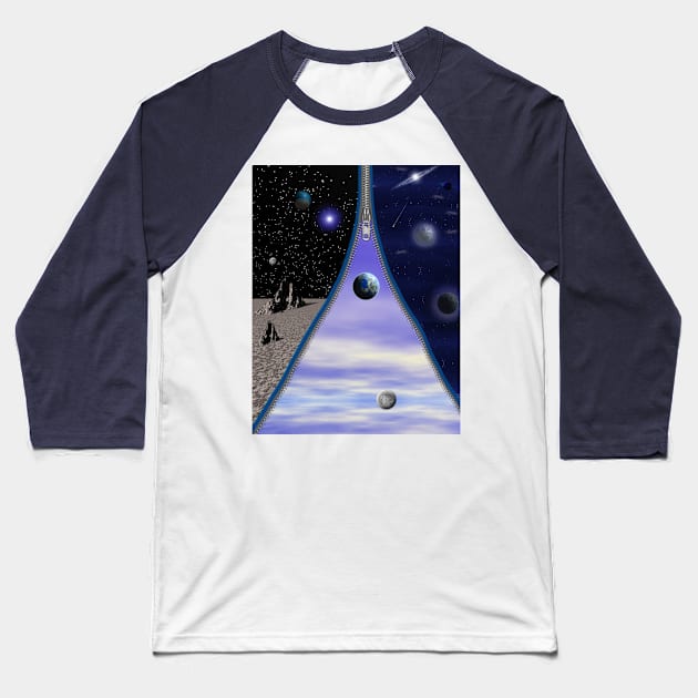 Zip Worlds Baseball T-Shirt by dennye